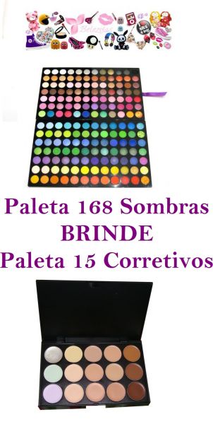 Paleta 168 Sombras + Brinde - Frete Grátis